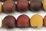 CMK378 15 inches 8mm round matte mookaite beads