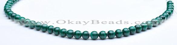 CMN04 6mm round A grade natural malachite beads Wholesale