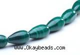 CMN10 A grade 5*10mm teardrop natural malachite beads Wholesale