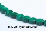 CMN18 A grade 3*6mm heart natural malachite beads Wholesale