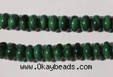 CMN205 15.5 inches 5*8mm rondelle natural malachite beads wholesale