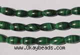 CMN210 15.5 inches 5*9mm rice natural malachite beads wholesale