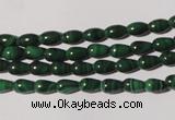 CMN215 15.5 inches 4*6mm teardrop natural malachite beads wholesale