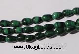 CMN216 15.5 inches 5*7mm teardrop natural malachite beads wholesale