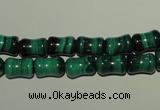 CMN232 15.5 inches 6*9mm bone natural malachite beads wholesale