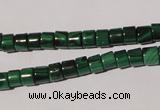 CMN235 15.5 inches 4*6mm heishi natural malachite beads wholesale