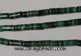 CMN237 15.5 inches 4*8mm tube natural malachite beads wholesale