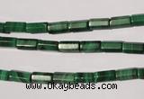 CMN240 15.5 inches 4*8mm faceted tube natural malachite beads