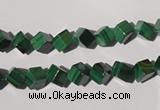 CMN245 15.5 inches 4*4mm cube natural malachite beads wholesale