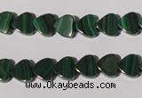 CMN261 15.5 inches 8*8mm heart natural malachite beads wholesale