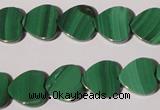 CMN263 15.5 inches 12*12mm heart natural malachite beads wholesale