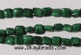 CMN291 15.5 inches 6*6mm square natural malachite beads wholesale