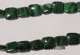 CMN292 15.5 inches 8*8mm square natural malachite beads wholesale