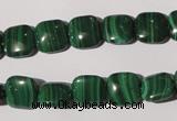 CMN293 15.5 inches 10*10mm square natural malachite beads wholesale