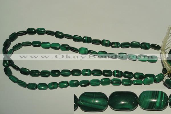 CMN303 15.5 inches 8*12mm rectangle natural malachite beads wholesale