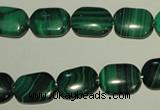 CMN304 15.5 inches 10*14mm rectangle natural malachite beads wholesale