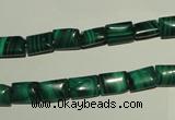 CMN310 15.5 inches 6*8mm rectangle natural malachite beads wholesale