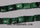 CMN312 15.5 inches 8*10mm rectangle natural malachite beads wholesale