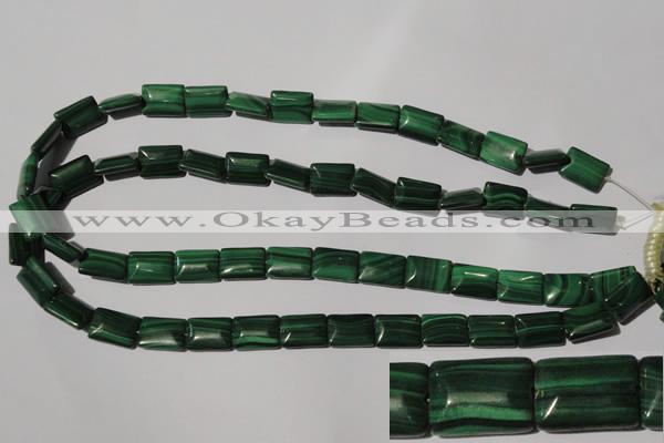 CMN314 15.5 inches 10*14mm rectangle natural malachite beads wholesale