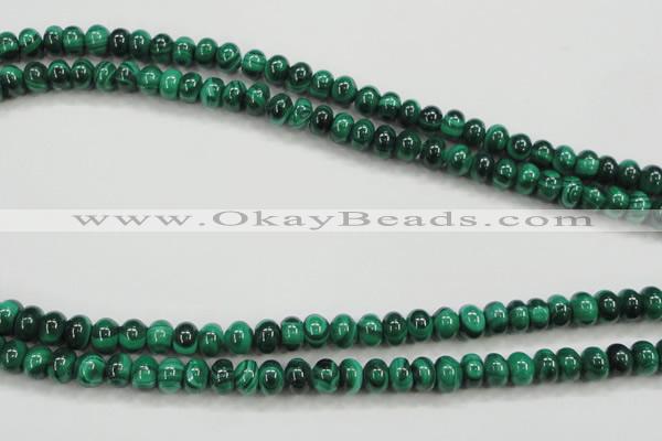 CMN400 15.5 inches 4*6mm rondelle natural malachite beads wholesale