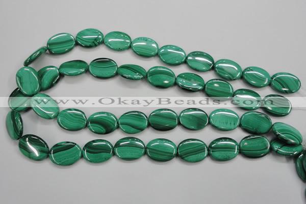 CMN435 15.5 inches 15*20mm oval natural malachite beads wholesale