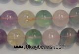 CMQ214 15.5 inches 12mm round multicolor quartz gemstone beads