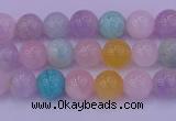 CMQ341 15.5 inches 6mm round mixed quartz gemstone beads