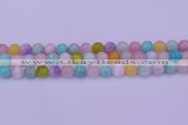 CMQ343 15.5 inches 10mm round mixed quartz gemstone beads