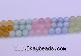 CMQ364 15.5 inches 12mm round rainbow quartz beads wholesale