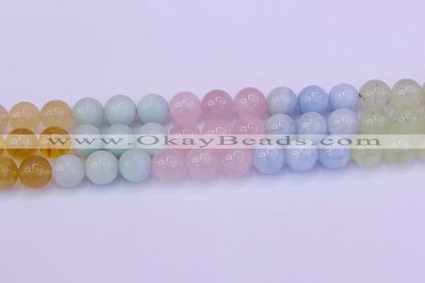 CMQ364 15.5 inches 12mm round rainbow quartz beads wholesale