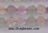 CMQ367 15.5 inches 8mm faceted nuggets mixed quartz beads