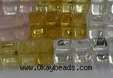 CMQ38 15.5 inches 5*8mm triangle mixed quartz beads wholesale