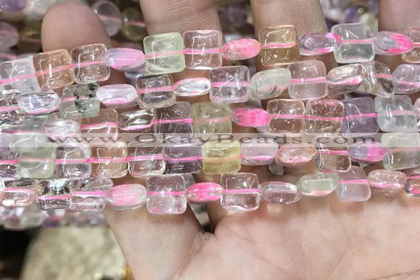 CMQ503 15.5 inches 8*8mm square colorfull quartz beads wholesale