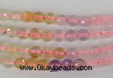 CMQ51 15.5 inches 6mm faceted round multicolor quartz beads