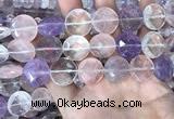 CMQ526 15.5 inches 18mm faceted coin colorfull quartz beads