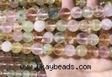 CMQ536 15.5 inches 12mm faceted round colorfull quartz beads