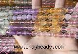 CMQ543 15.5 inches 8mm faceted round colorfull quartz beads