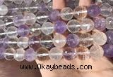 CMQ558 15.5 inches 14mm faceted round colorfull quartz beads