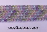 CMQ575 15.5 inches 6mm faceted round mixed quartz beads