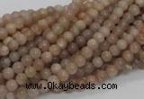 CMS01 15.5 inches 4mm round moonstone gemstone beads wholesale