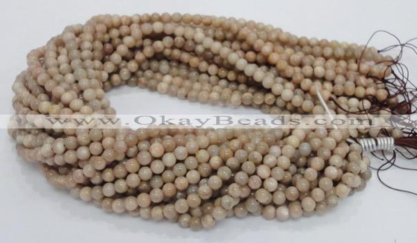 CMS02 15.5 inches 6mm round moonstone gemstone beads wholesale