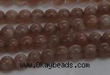 CMS1020 15.5 inches 4mm round AA grade moonstone gemstone beads