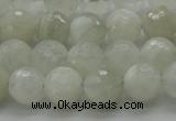 CMS1042 15.5 inches 8mm faceted round A grade white moonstone beads