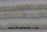 CMS1050 15.5 inches 4mm round grey moonstone beads wholesale