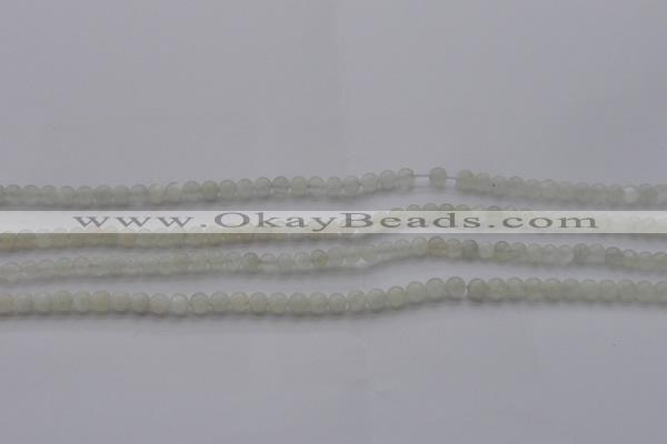 CMS1050 15.5 inches 4mm round grey moonstone beads wholesale