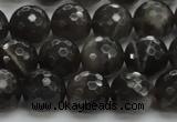 CMS1077 15.5 inches 10mm faceted round grey moonstone beads wholesale