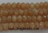 CMS1090 15.5 inches 4*6mm faceted rondelle moonstone beads