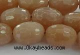 CMS1101 15.5 inches 13*18mm faceted rice moonstone gemstone beads