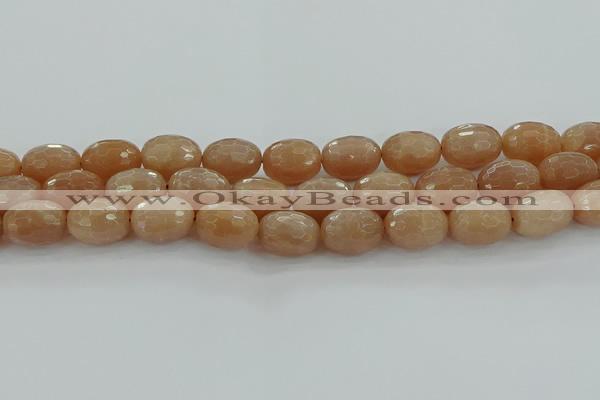 CMS1101 15.5 inches 13*18mm faceted rice moonstone gemstone beads