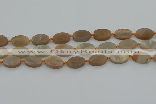 CMS1145 15.5 inches 15*20mm oval moonstone gemstone beads